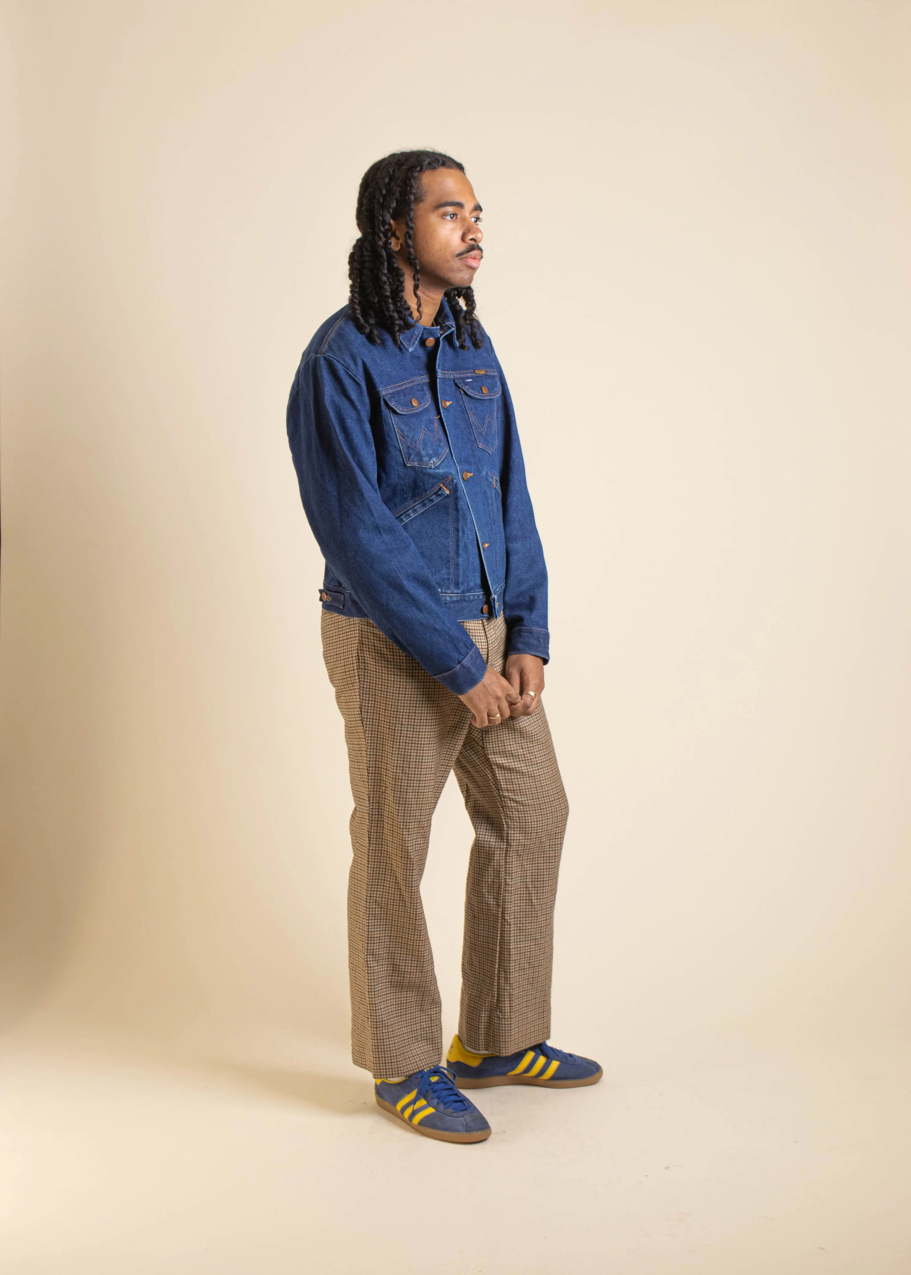 1970s Wrangler No Fault Denim Trucker Jacket Size M/L