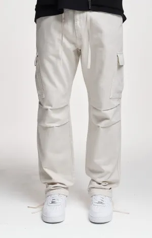 2Y STUDIOS Lunas 2-Pocket Cargo Pants Beige