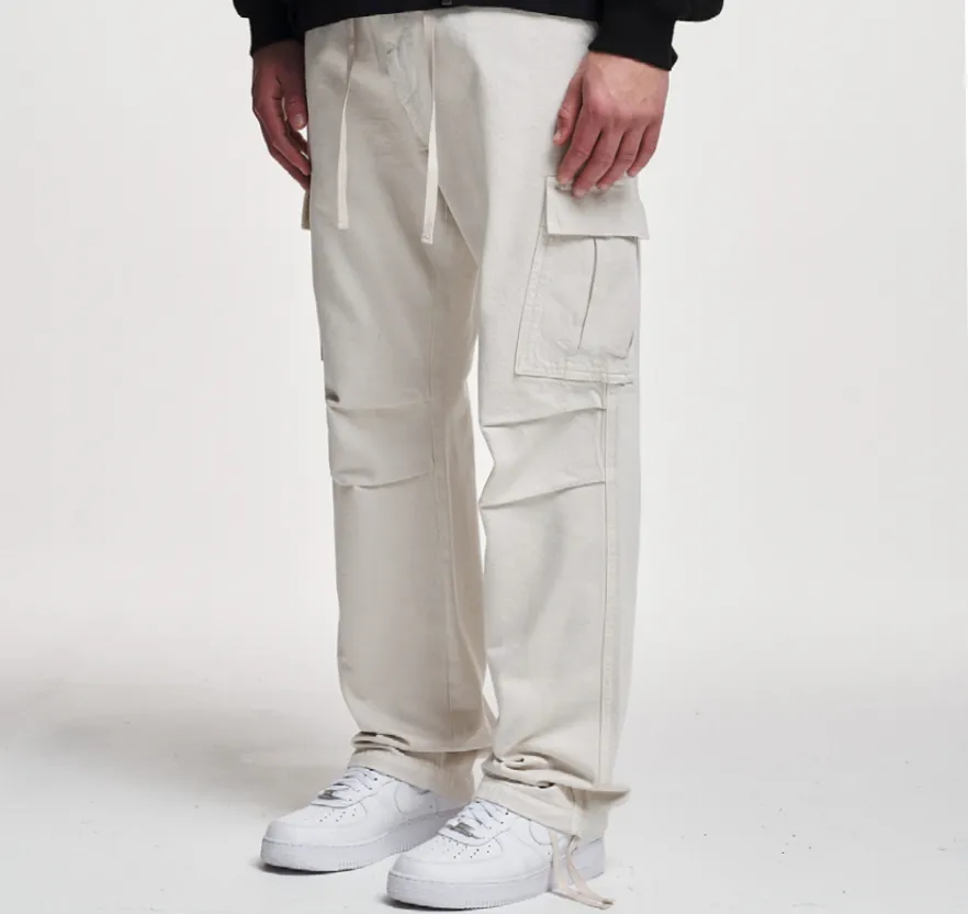 2Y STUDIOS Lunas 2-Pocket Cargo Pants Beige