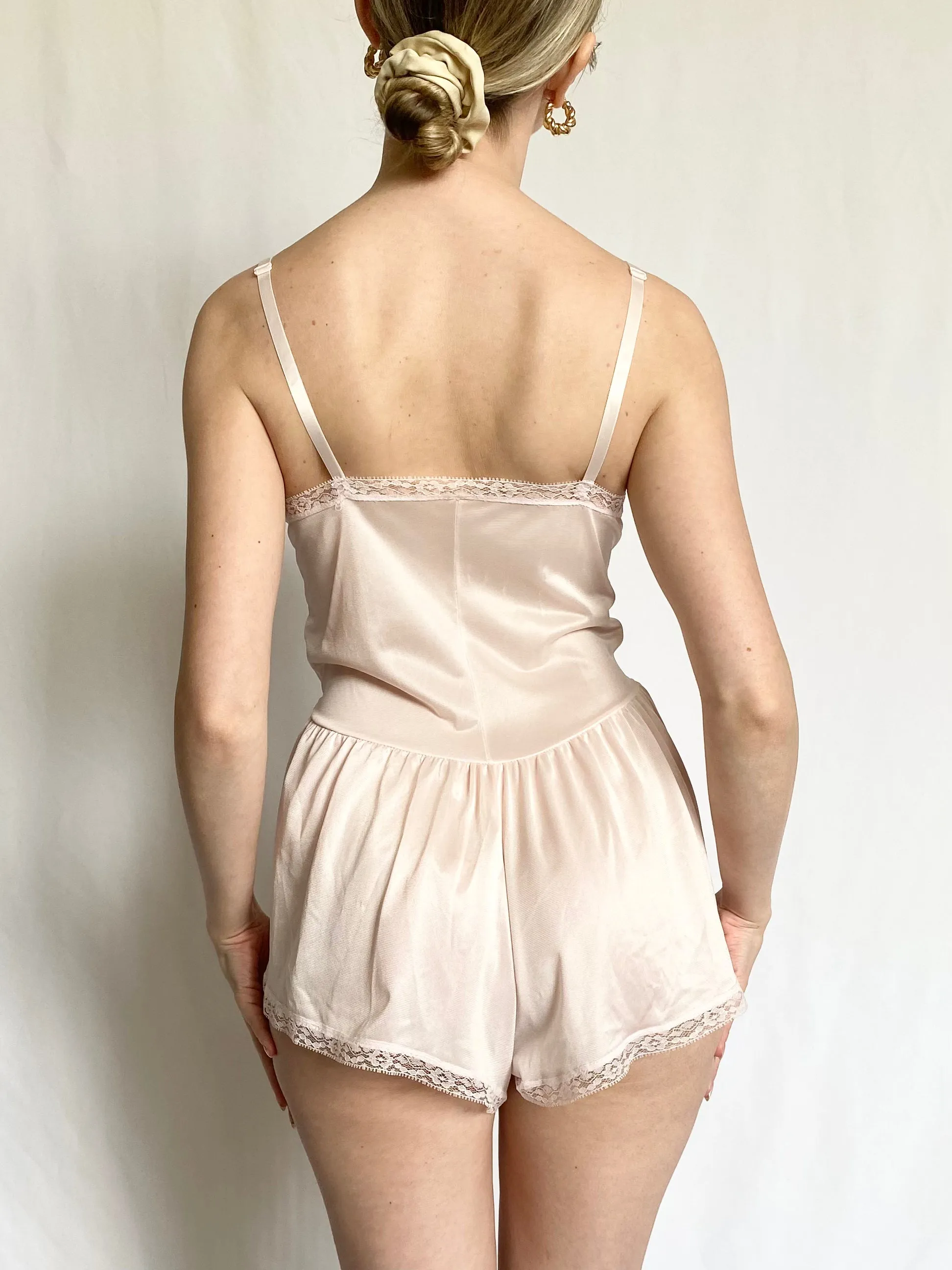 80s Ballerina Lace Cut Out Teddy (S/M)