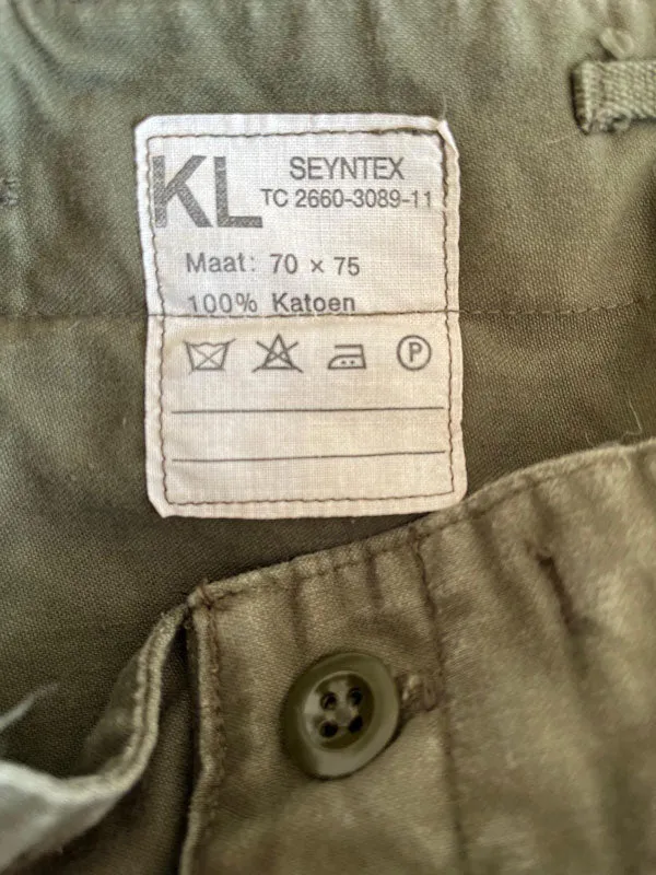 89s Dutch Army cargo pant 30X30