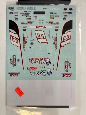 ACE decals #13 Teddy Christopher red car