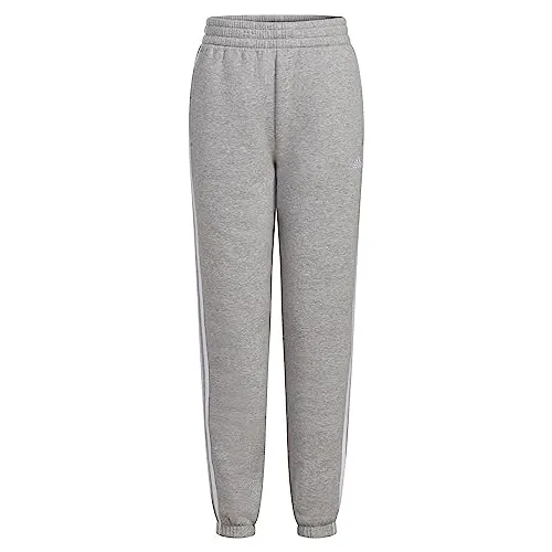 adidas Girls' Cotton Fleece Joggers, Black with Purple, 5