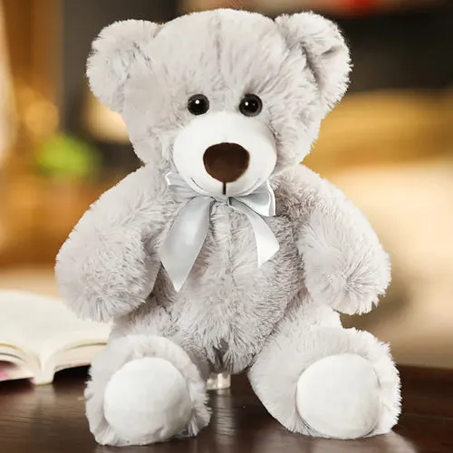Adorable 35cm Bow Tie Teddy Bear Plush Toy in 7 Vibrant Colors