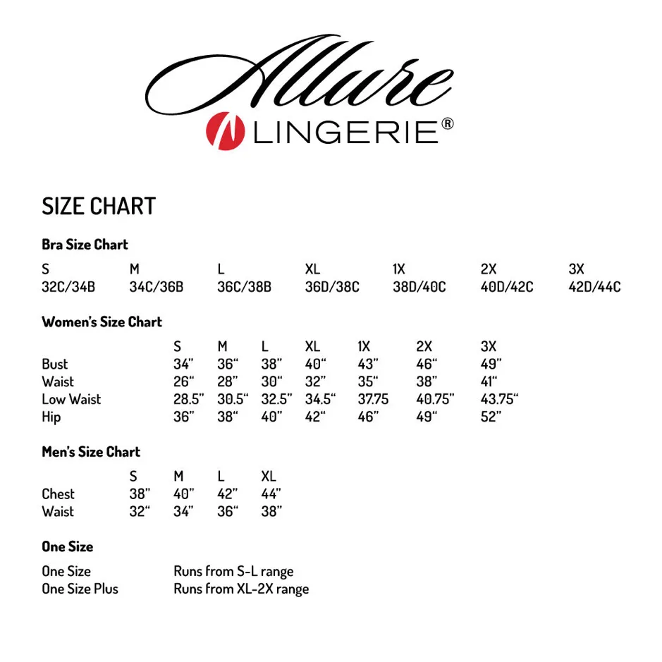 Allure Lingerie Kitten Strappy Open Back Teddy