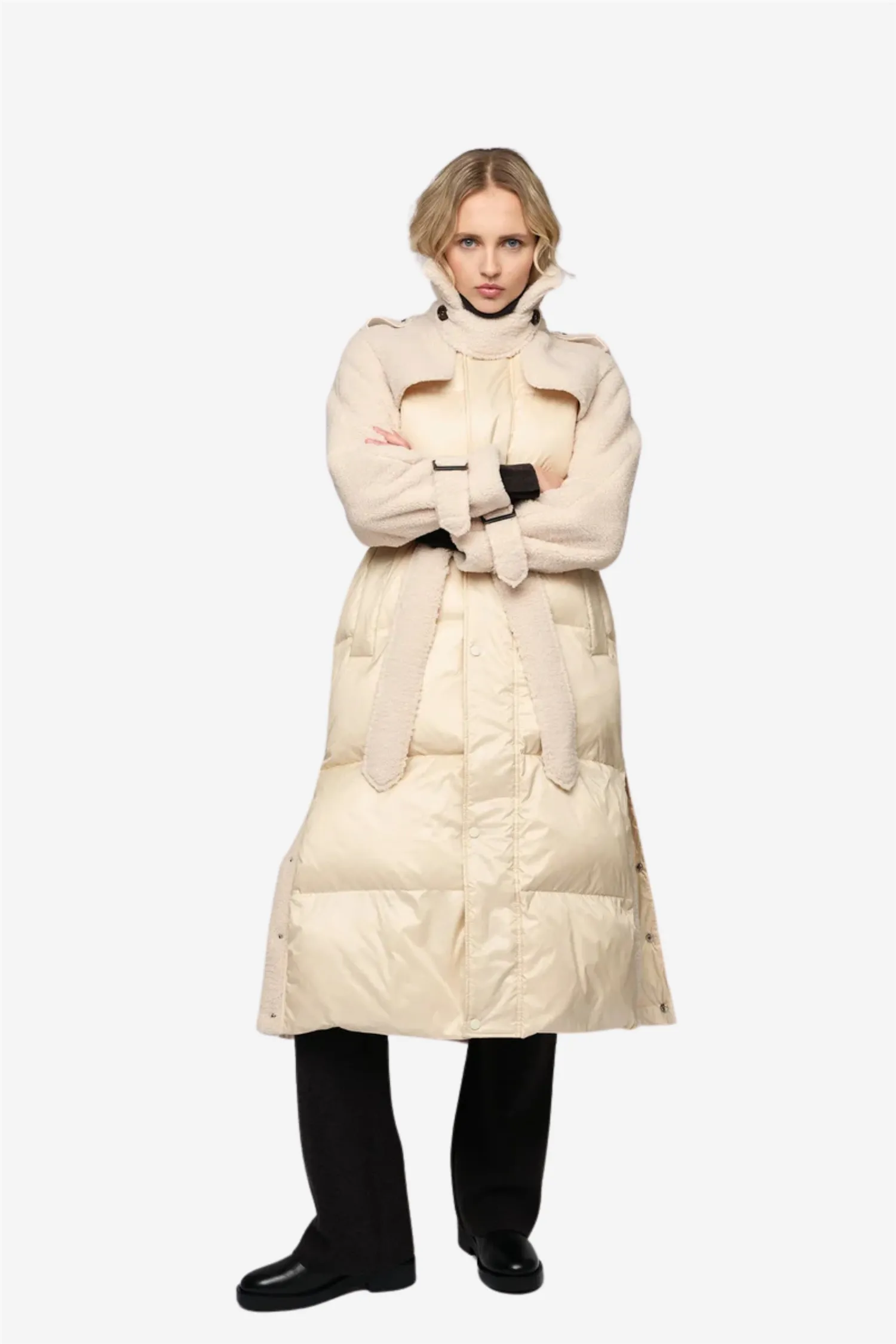 Annie combo jacket Beige
