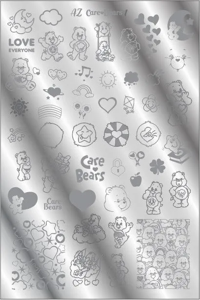 AZ Care Bears 1 stamping plate