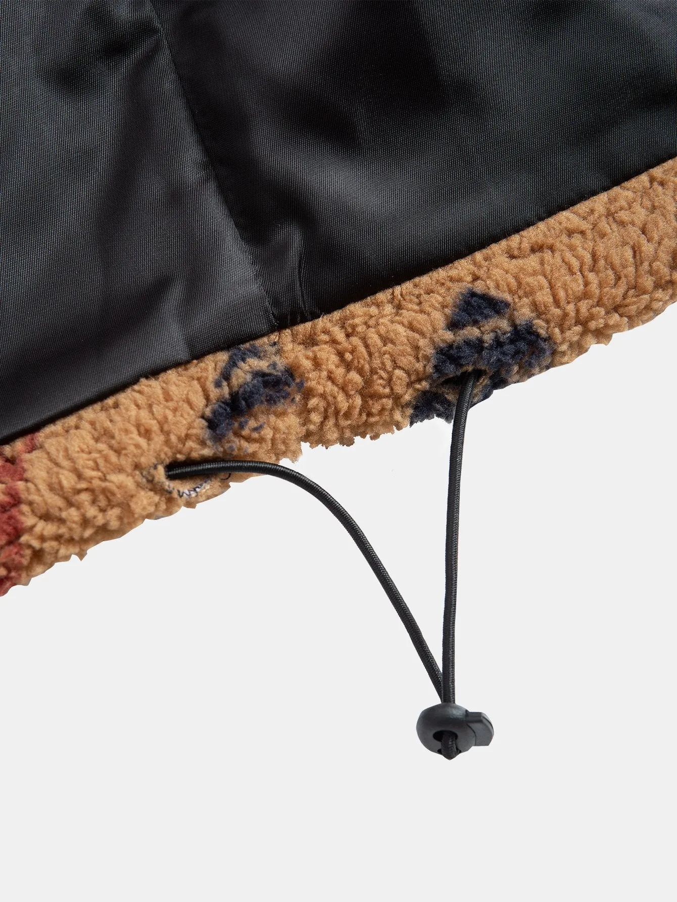 Aztec Print Patchwork Teddy Fleece Coat