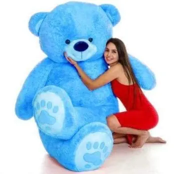 Back BANCHERS Birthday Gift Teddy Bear for Kids & Girls | Birthday Gift for Women | Birthday Gift for Wife | Valentine Gift (5 FEET, Sky Blue)