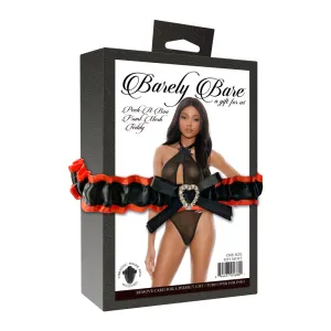 Barely Bare Peek/Boo Front Mesh Ted Bk O