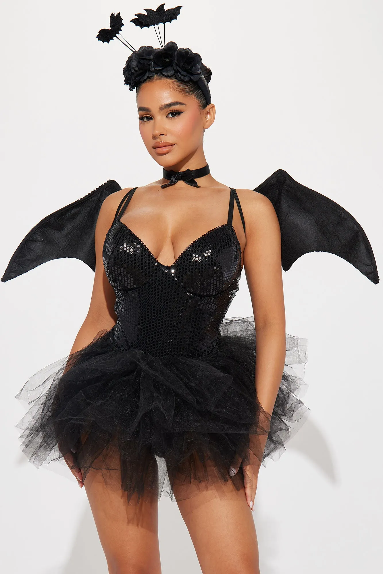 Bat Babe 5 Piece Costume Set - Black