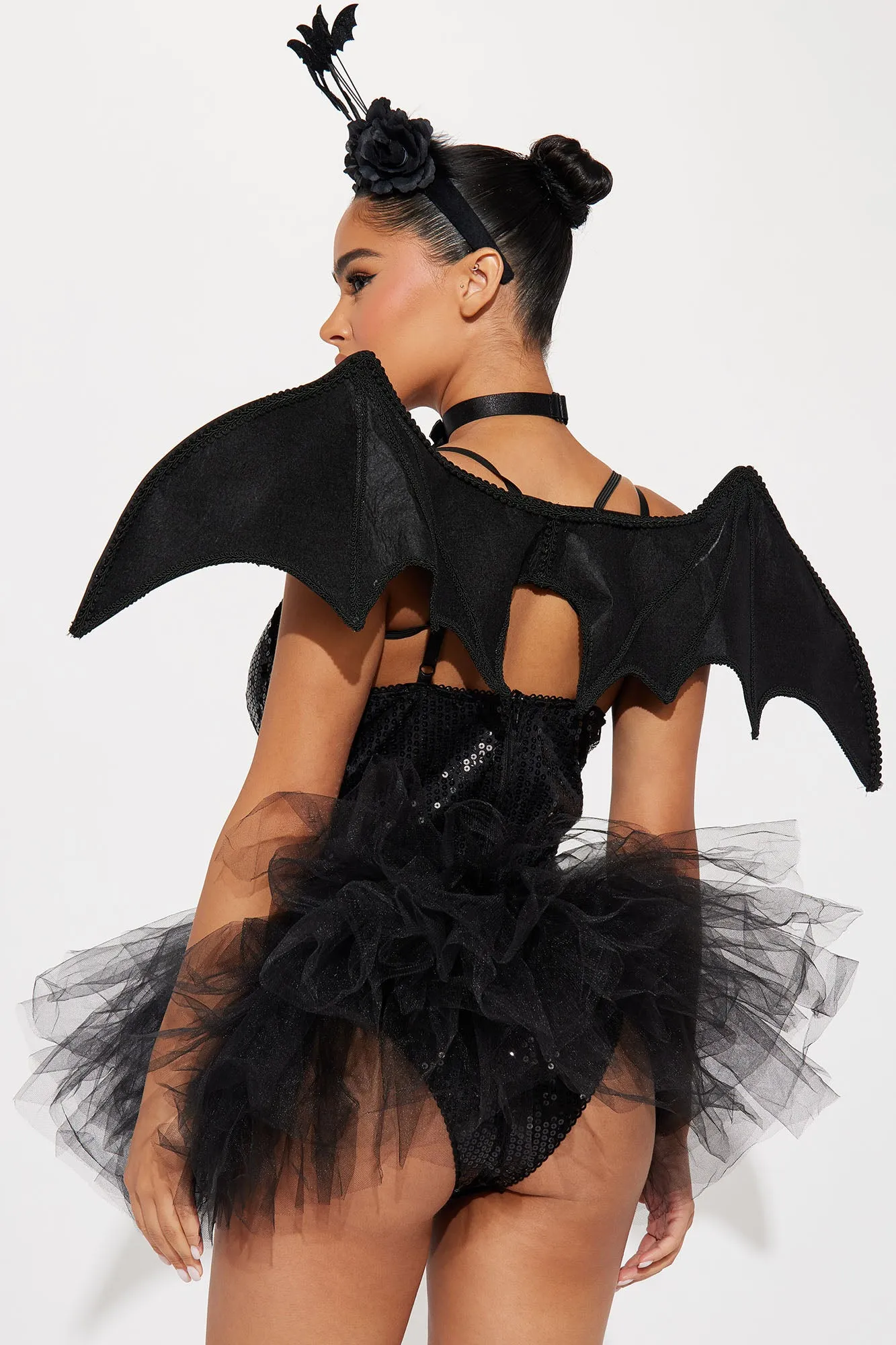 Bat Babe 5 Piece Costume Set - Black