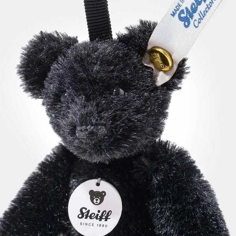 Black Teddy Bear Keyring by Steiff - 8cm