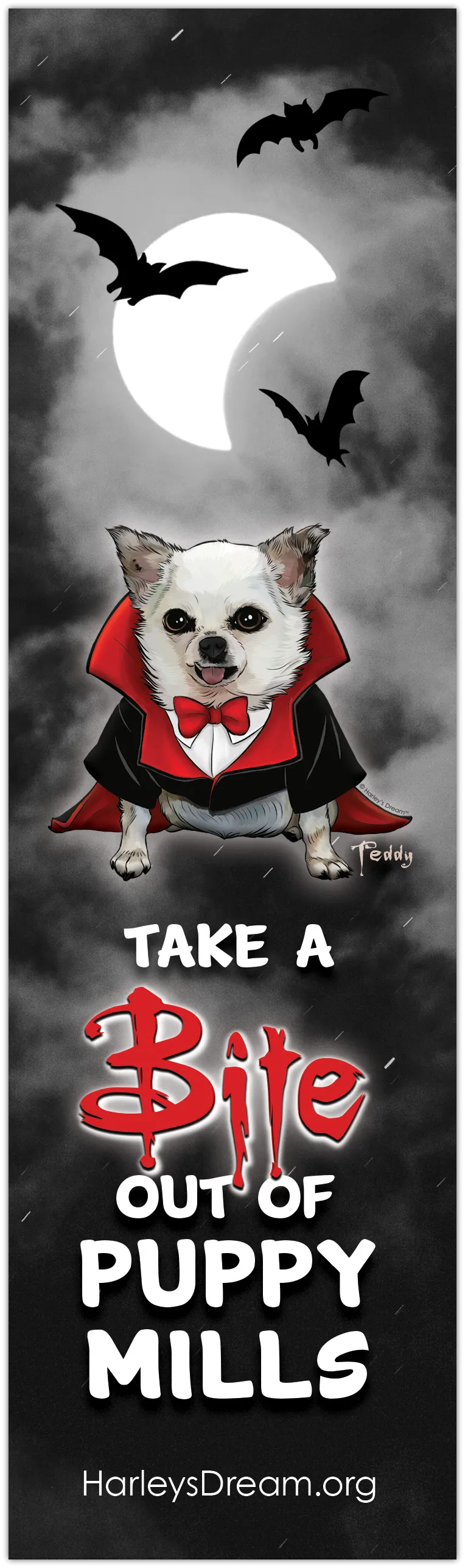 Bookmarks (50 pack) - Take a Bite out of Puppy Mills!
