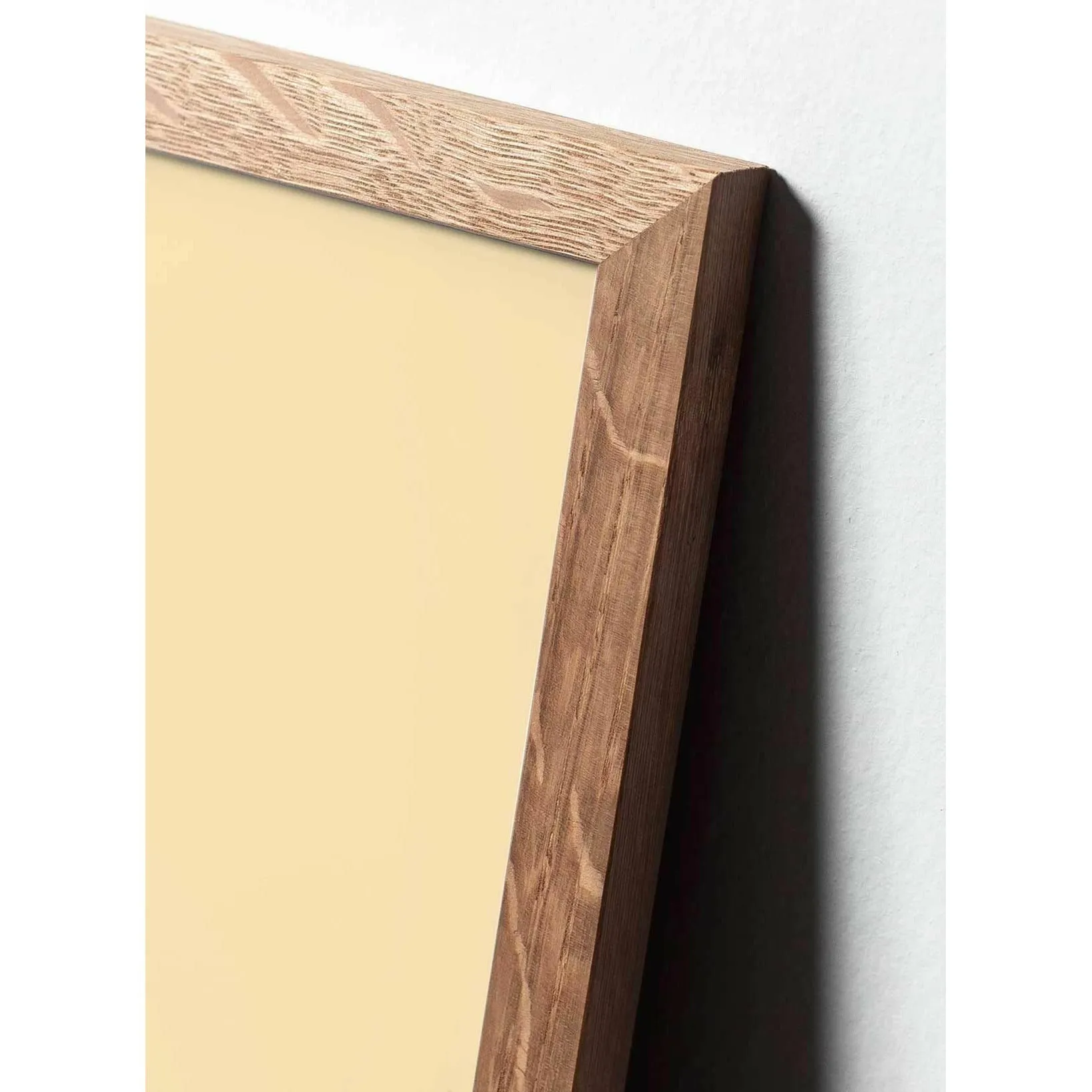 Brainchild Teddy Bear Classic Poster, Frame Made Of Light Wood 30x40 Cm, Sand Colored Background