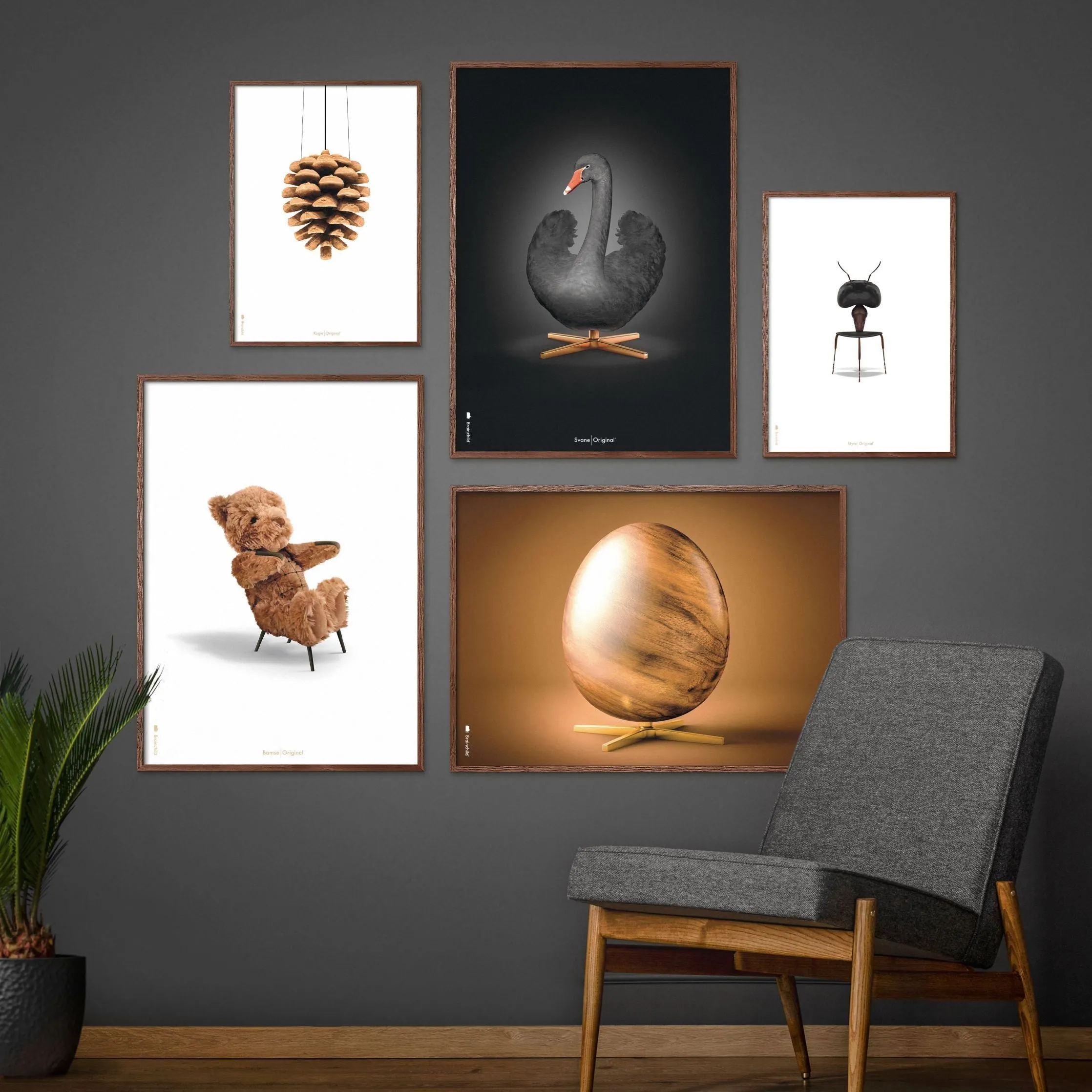 Brainchild Teddy Bear Classic Poster Without Frame 70 X100 Cm, White Background