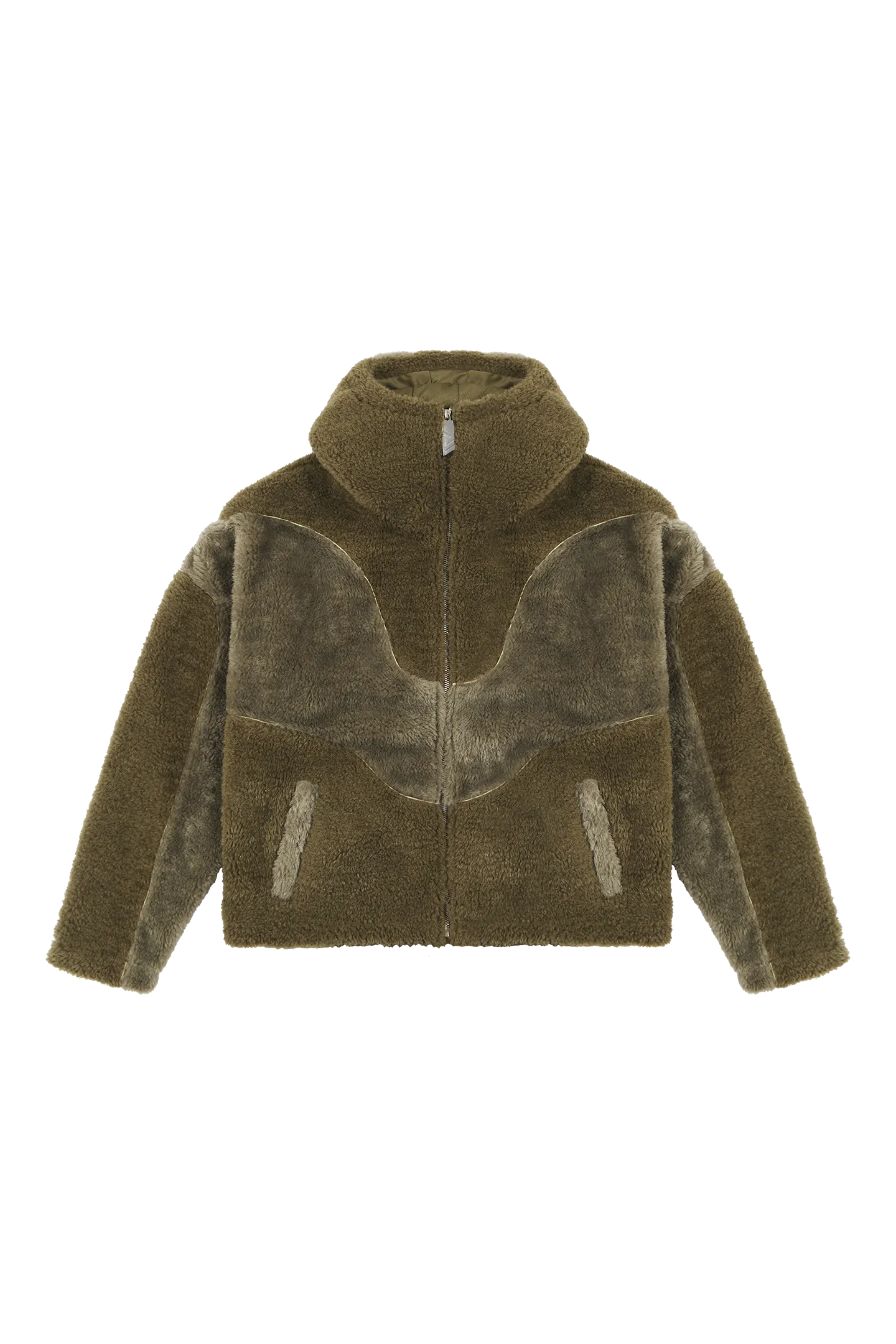 Burnt Olive Basic Fleece Jacket