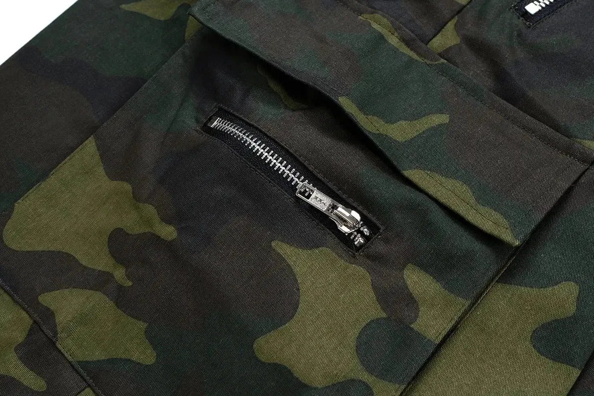 Camouflage Cargo Wide Leg Baggy Pant