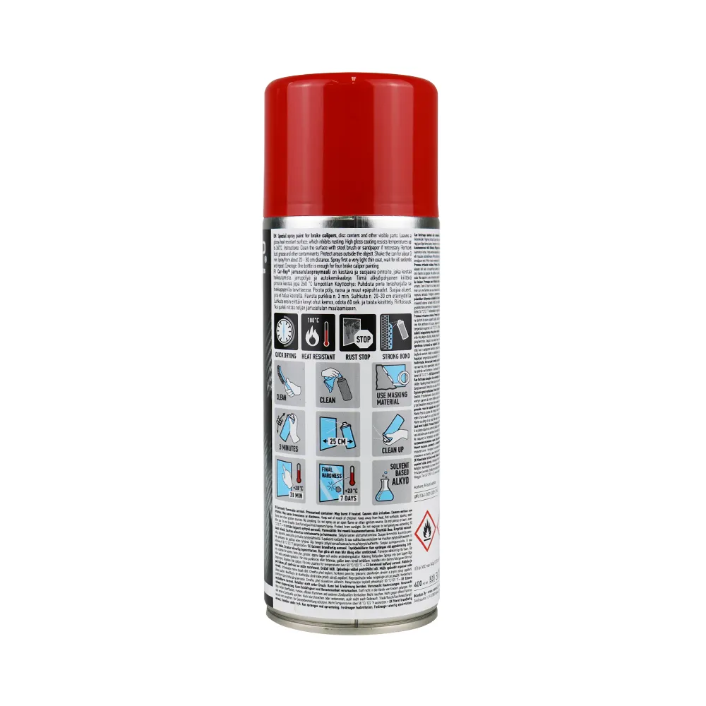 CAR-REP Automotive Heat Resistant Brake Caliper Paint 400ml Red x 2 Pack
