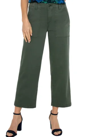 Cargo Crop Wide Leg Pant