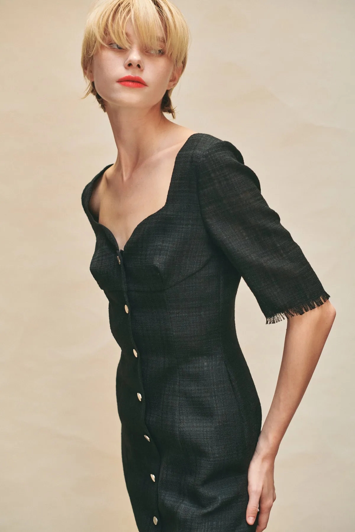 CARLA SUMMER TWEED DRESS