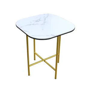 Ceramic Top End Table
