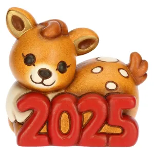 Cerbiatto Thun Buon Anno 2025 rosso | Rohome