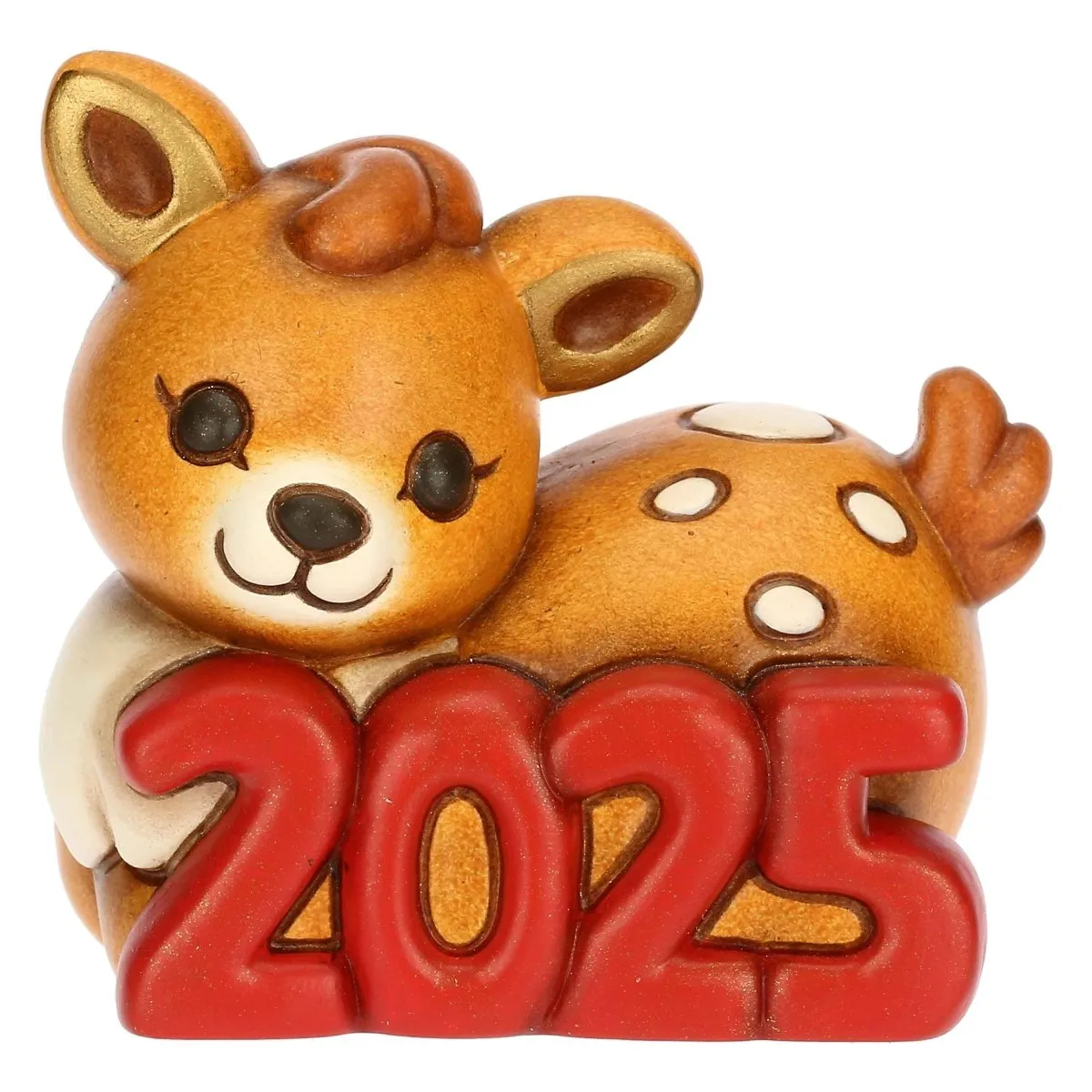Cerbiatto Thun Buon Anno 2025 rosso | Rohome