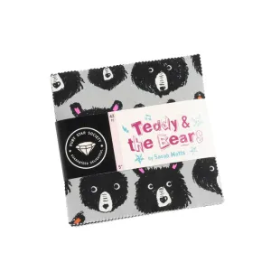 Charm Pack -5 in x 5 in (42 pcs) Teddy And The Bears Ruby Star Society, Sarah Watts