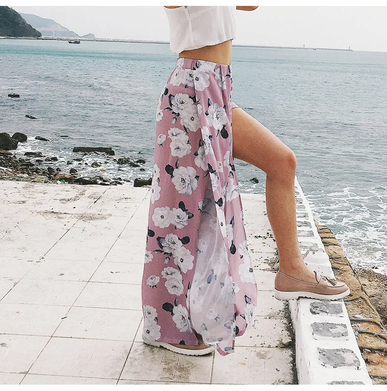 Chiffon Sarong Maxi Skirt