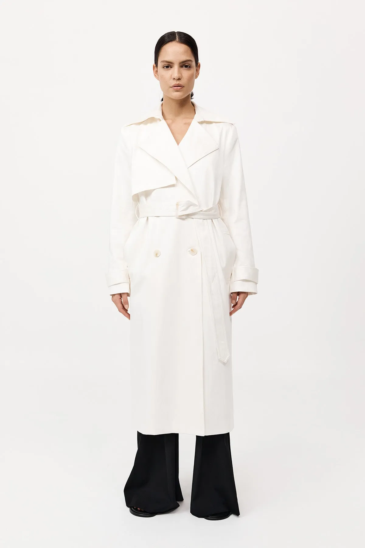 Classic Trench Coat - Off White