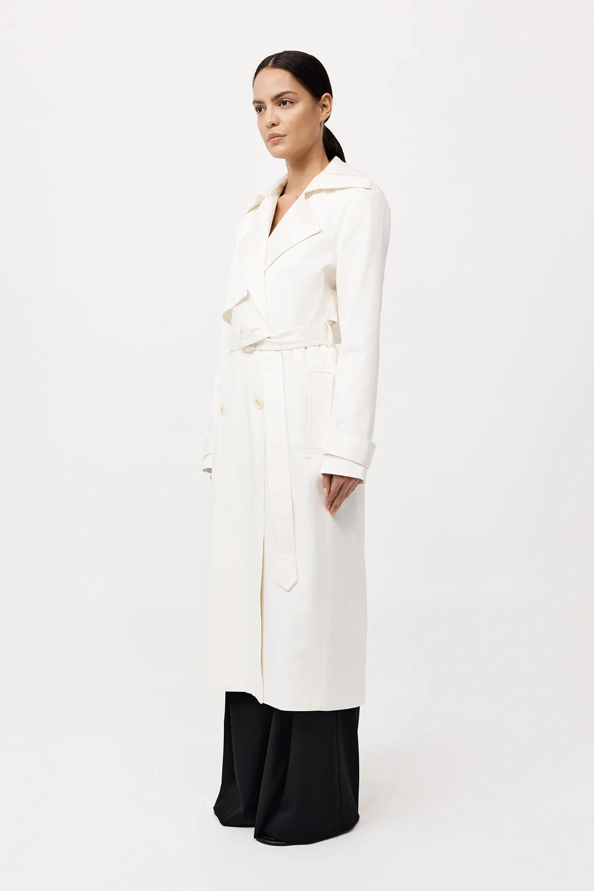 Classic Trench Coat - Off White