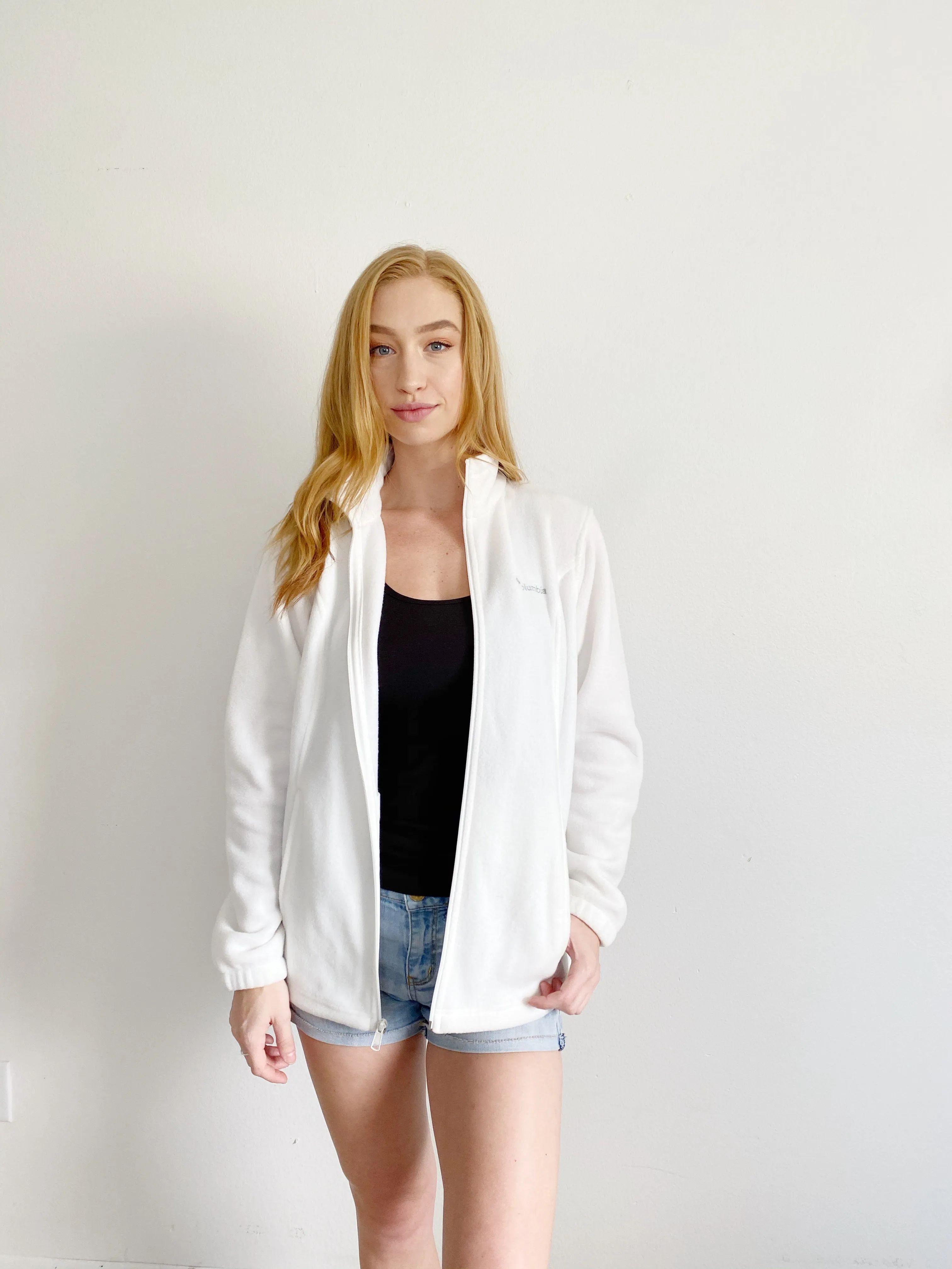 Columbia Fleece Zip up Jacket Large