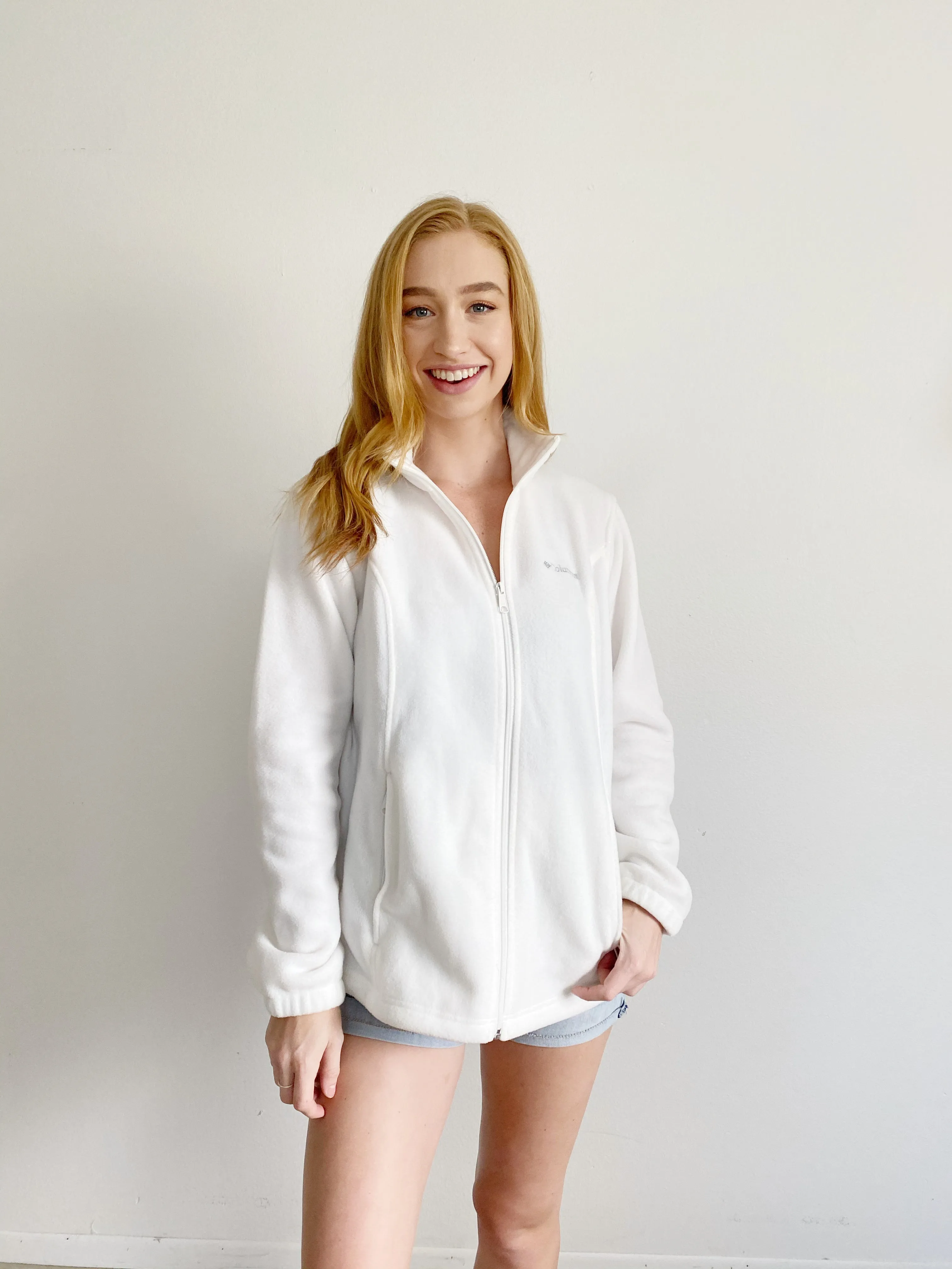 Columbia Fleece Zip up Jacket Large