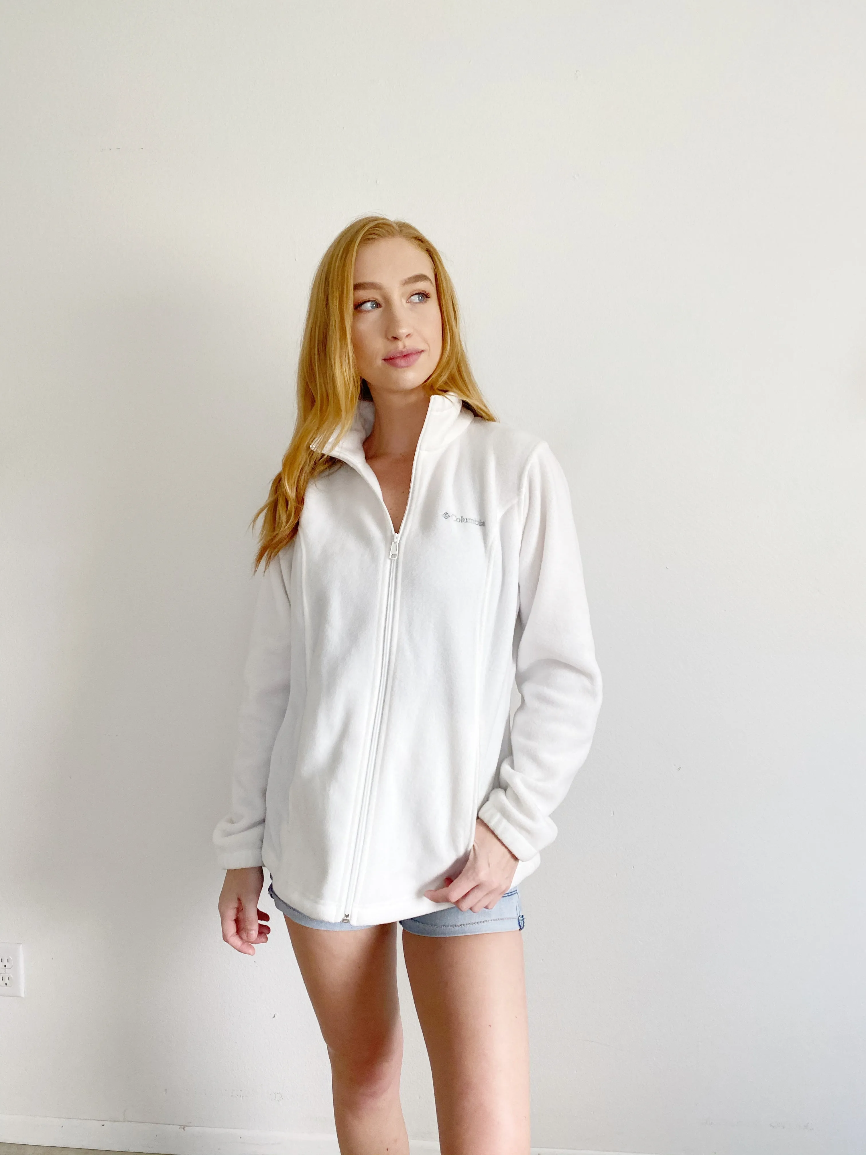 Columbia Fleece Zip up Jacket Large