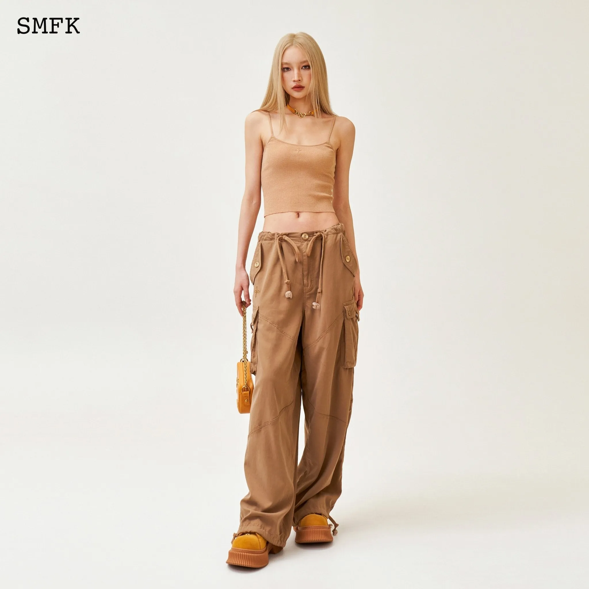 Compass Cross Retro Paratrooper Pants Khaki