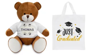 Congratulations Graduation Personalised Teddy and Bag