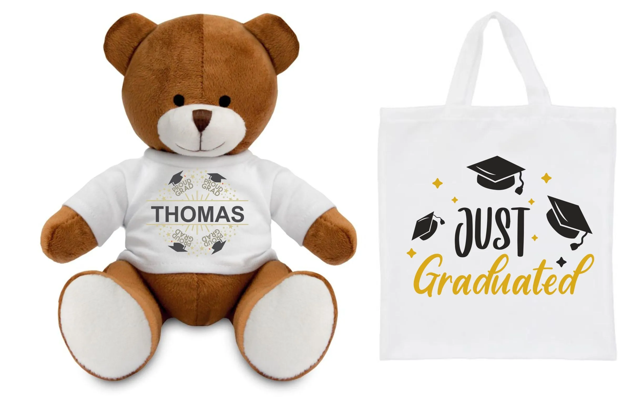 Congratulations Graduation Personalised Teddy and Bag