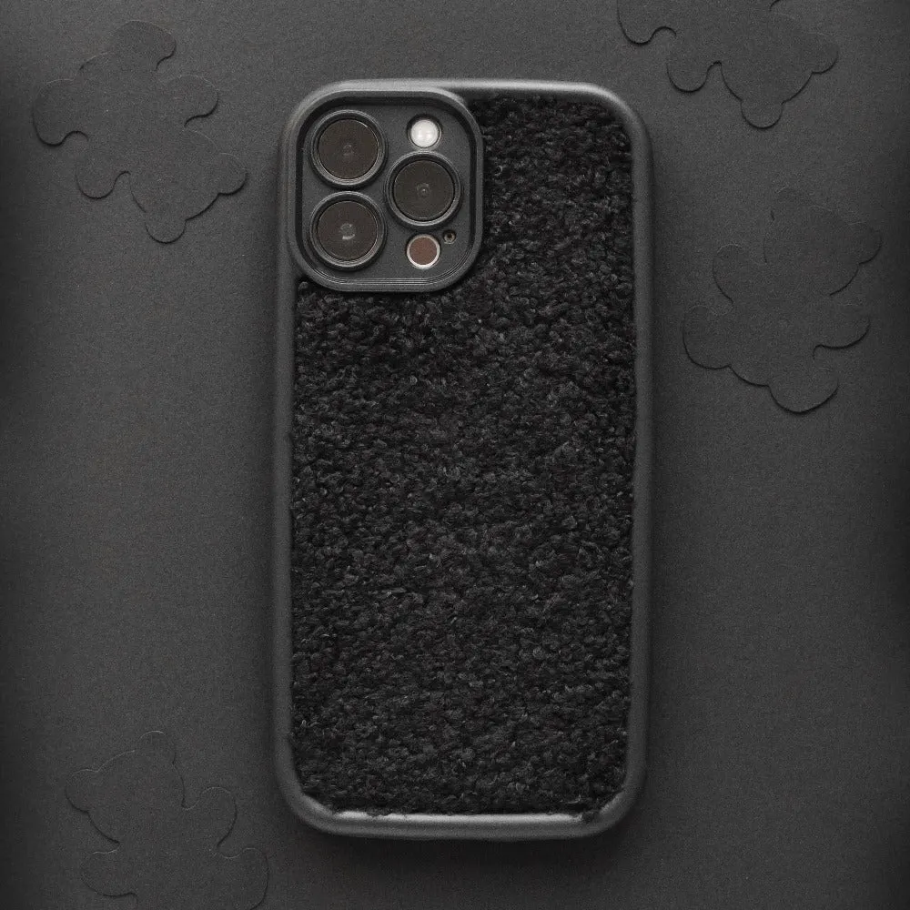Cosy Teddy Phone Case - Black