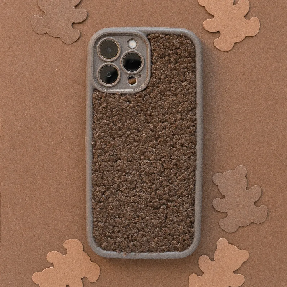 Cosy Teddy Phone Case - Brown