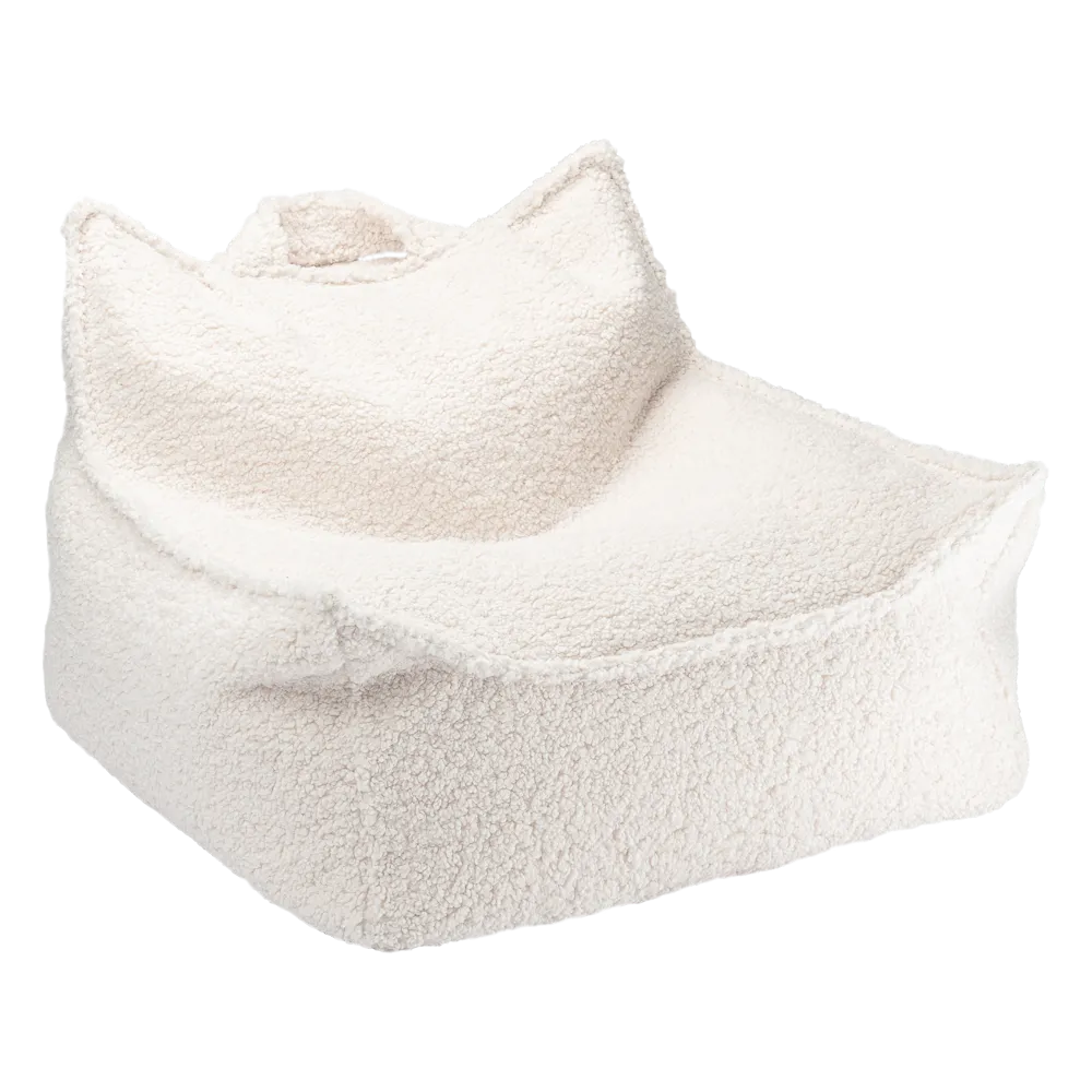 Cream White Beanbag Chair