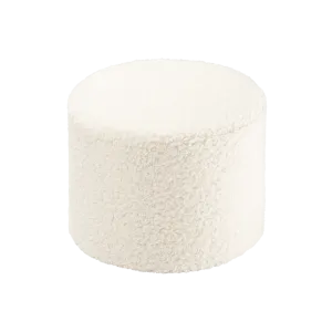 Cream White Pouffe