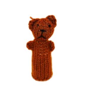 Cuddly Brown Bear Finger Puppet