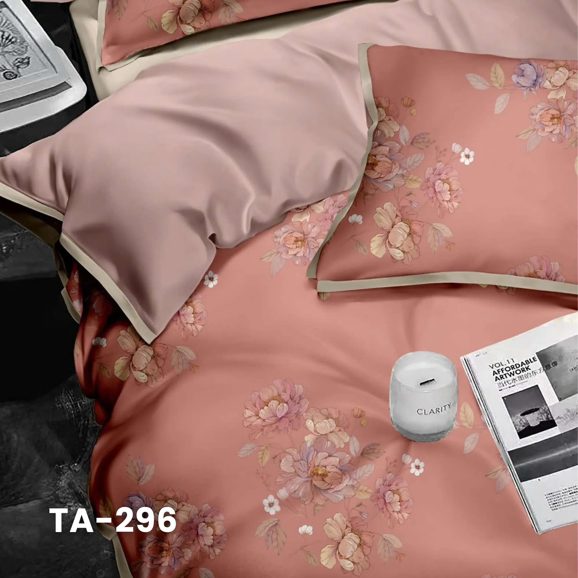 Customize Tencel Basic Set - 1 Duvet cover, 1 Fitted sheet and 2 Pillow cases - Choose your color