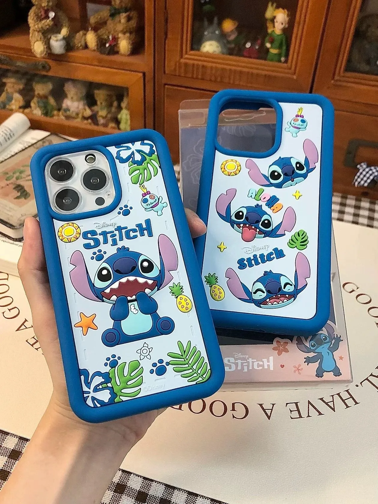 Cute Cartoon Stitch Silicone  Phone Case - iPhone Case 12 13 14 Pro Promax
