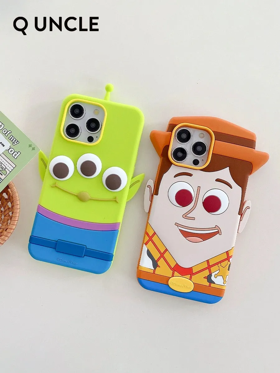 Cute Cartoon Toy Story Silicone  Phone Case | Woody Buzz Lightyear Strawberry Bear Alien - iPhone Case iPhone 12 13 14 15 Pro Promax