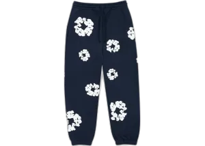 Denim Tears Cotton Wreath Sweatpants Navy