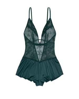 Dorina Green Leal Teddy Romper