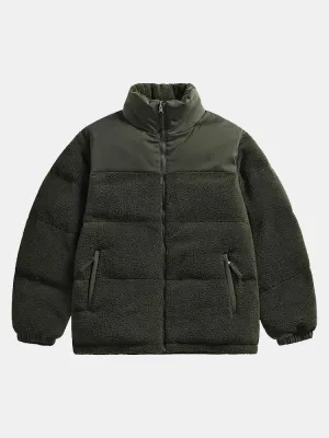 Double Side Teddy Puffer Coat