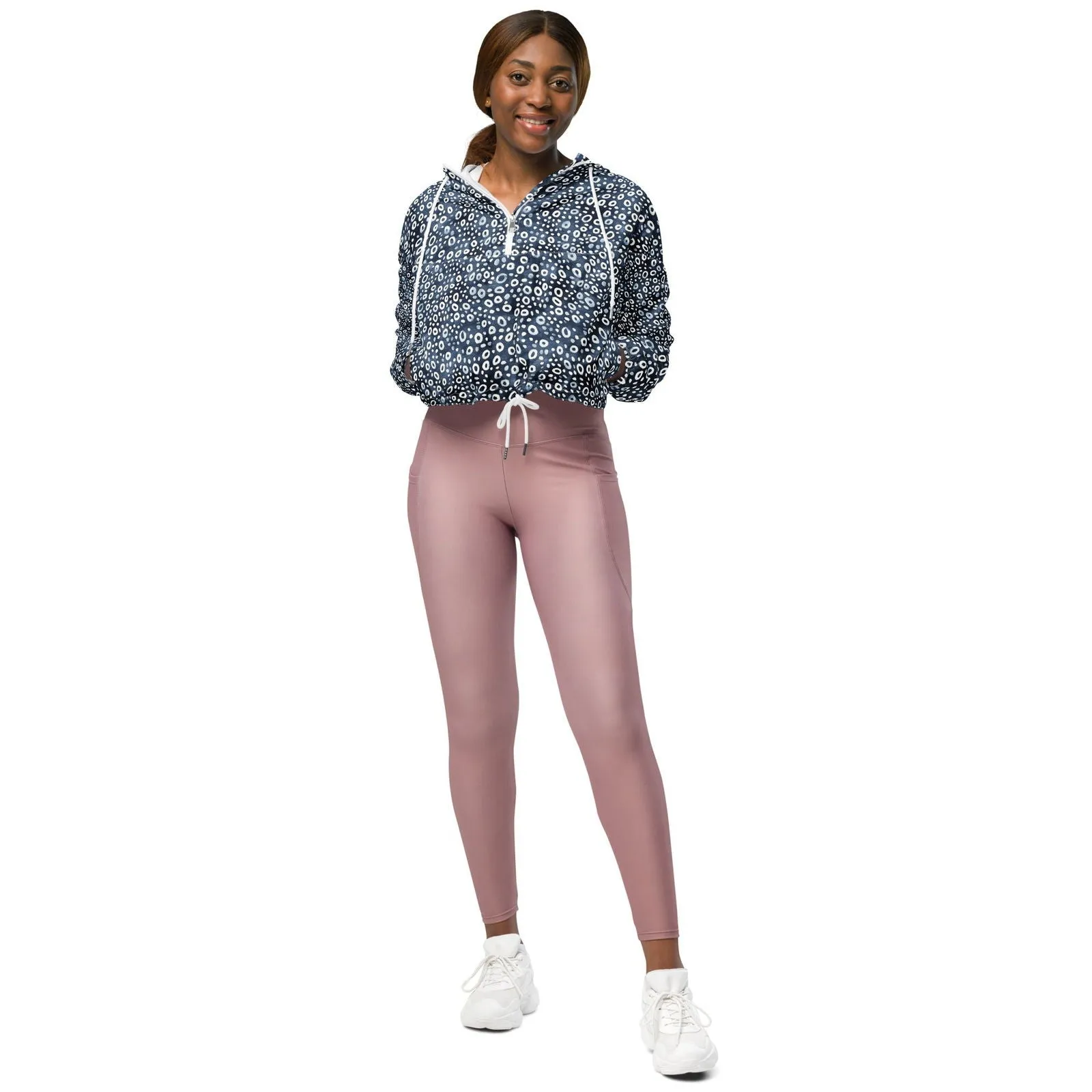 Eagle Ray Spots Women’s Cropped Windbreaker